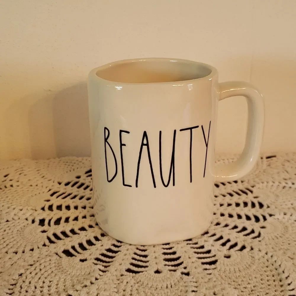 EUC Rae Dunn Coffee Mug - "BEAUTY"